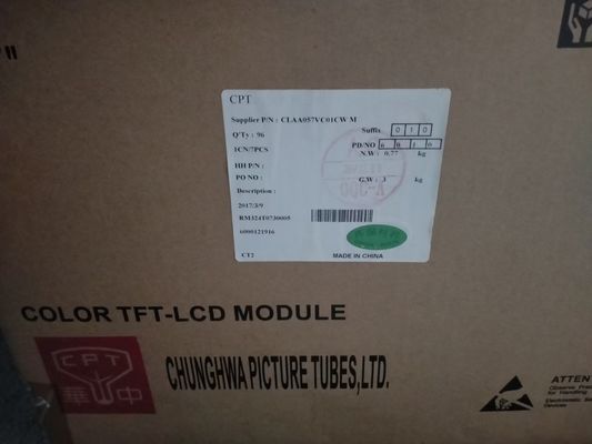 खरीदें 5.7 इंच इंडस्ट्रियल एलसीडी डिस्प्ले 40 पिन 139PPI CLAA057VC01CW NTSC CPT online manufacture