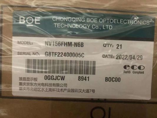 अच्छी कीमत 400CD/M2 30PIN 141PPI BOE मॉनिटर पैनल पीसी एलसीडी डिस्प्ले 15.6 इंच NV156FHM-N6B ऑनलाइन