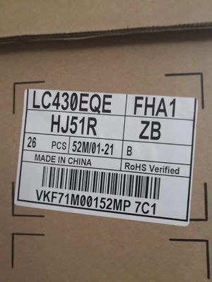 अच्छी कीमत एलसी430ईक्यूई एफएचए1 एलईडी टीवी डिस्प्ले पैनल, 3840 * 2160 पिक्सल एलईडी डिस्प्ले टीवी स्क्रीन ऑनलाइन