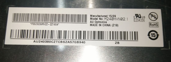 अच्छी कीमत I250cd/m2 चमक औद्योगिक डिस्प्ले मॉनिटर M240HVN02.1 1920*1080 पिक्सल 30 पिन AUO 24