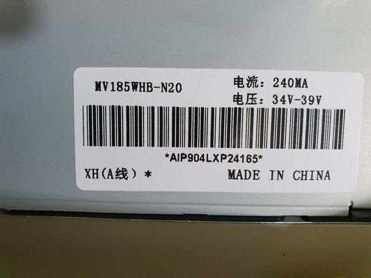 BOE 18.5 इंच एलसीडी डिस्प्ले पैनल 1366x768 पिक्सल और 30 पिन कनेक्टर टीएफटी-एलसीडी मॉड्यूल के साथ