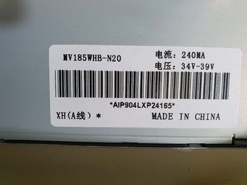 MV185WHB-N20 84PPI 30 पिन BOE 18.5 इंच एलसीडी डिस्प्ले पैनल