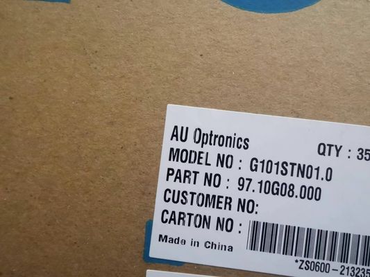 अच्छी कीमत 10.1 इंच WSVGA 117PPI औद्योगिक एलसीडी स्क्रीन AUO G101STN01.0 250cd/M2 ऑनलाइन